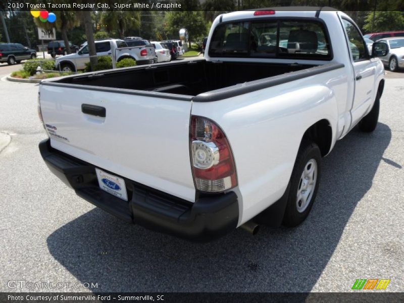 Super White / Graphite 2010 Toyota Tacoma Regular Cab