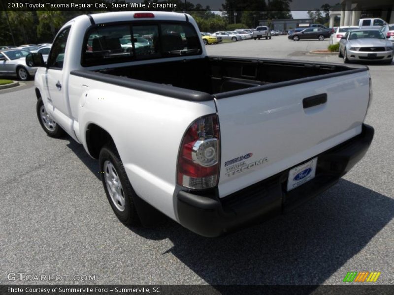 Super White / Graphite 2010 Toyota Tacoma Regular Cab