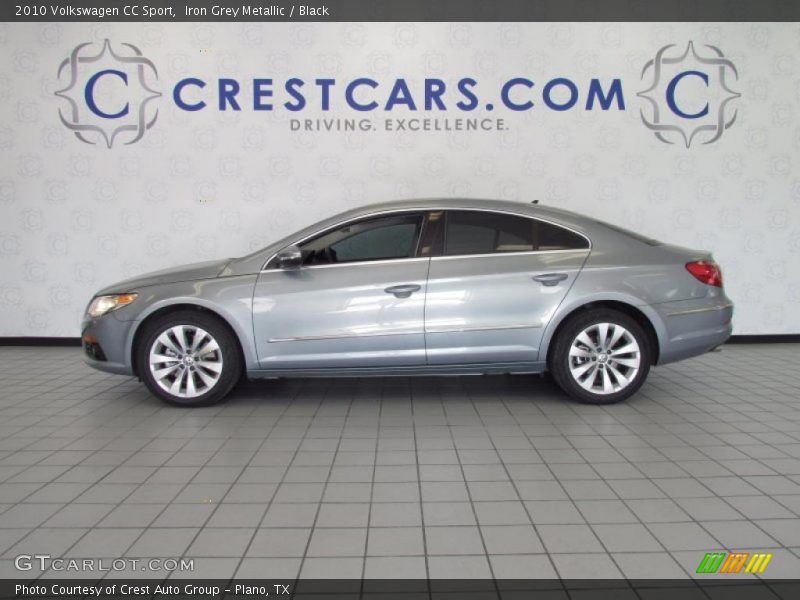 Iron Grey Metallic / Black 2010 Volkswagen CC Sport