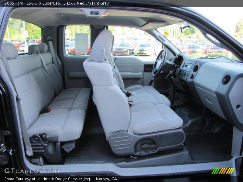 Black / Medium Flint Grey 2005 Ford F150 STX SuperCab