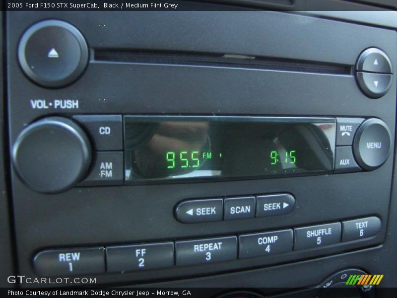 Black / Medium Flint Grey 2005 Ford F150 STX SuperCab