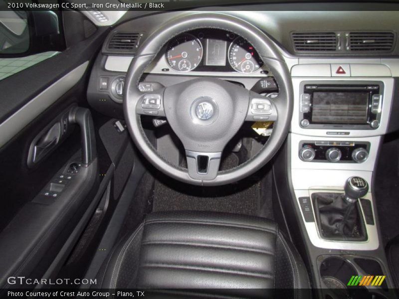 Iron Grey Metallic / Black 2010 Volkswagen CC Sport
