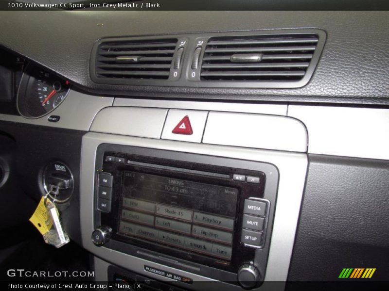 Iron Grey Metallic / Black 2010 Volkswagen CC Sport