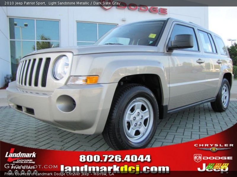 Light Sandstone Metallic / Dark Slate Gray 2010 Jeep Patriot Sport