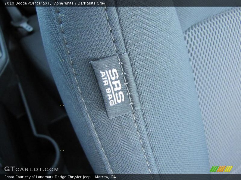 Stone White / Dark Slate Gray 2010 Dodge Avenger SXT