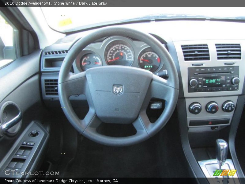 Stone White / Dark Slate Gray 2010 Dodge Avenger SXT