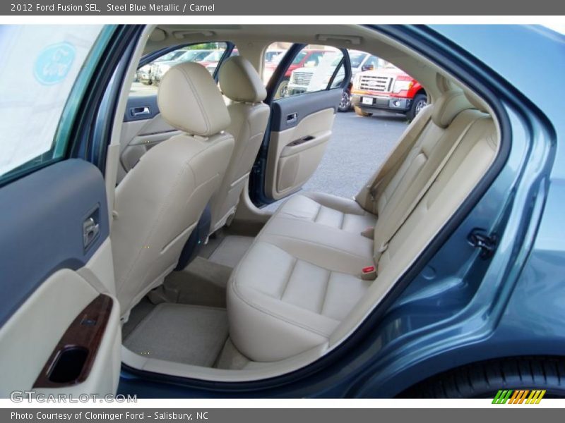 Steel Blue Metallic / Camel 2012 Ford Fusion SEL