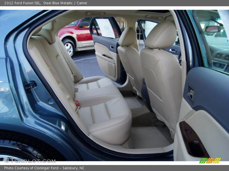 Steel Blue Metallic / Camel 2012 Ford Fusion SEL