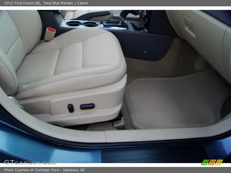 Steel Blue Metallic / Camel 2012 Ford Fusion SEL