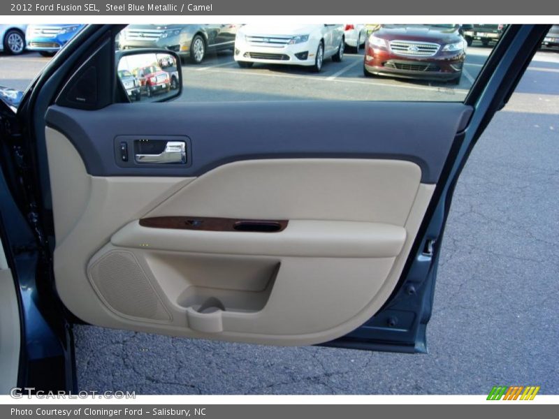 Steel Blue Metallic / Camel 2012 Ford Fusion SEL