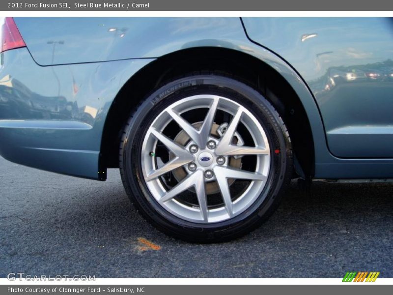 Steel Blue Metallic / Camel 2012 Ford Fusion SEL