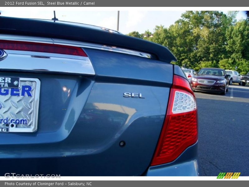 Steel Blue Metallic / Camel 2012 Ford Fusion SEL
