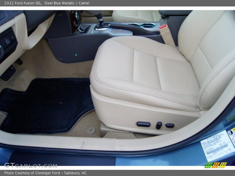 Steel Blue Metallic / Camel 2012 Ford Fusion SEL