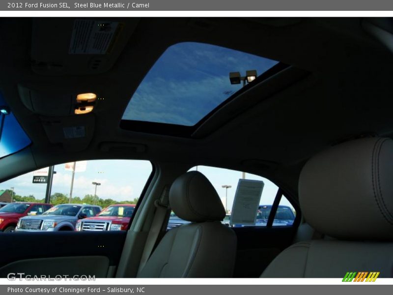 Steel Blue Metallic / Camel 2012 Ford Fusion SEL