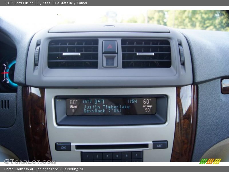 Steel Blue Metallic / Camel 2012 Ford Fusion SEL