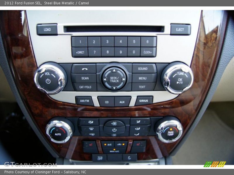 Steel Blue Metallic / Camel 2012 Ford Fusion SEL