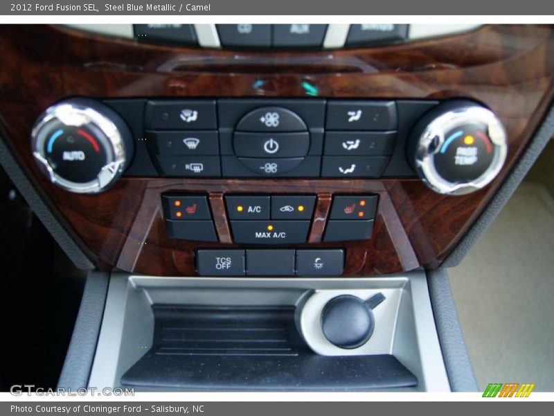 Steel Blue Metallic / Camel 2012 Ford Fusion SEL