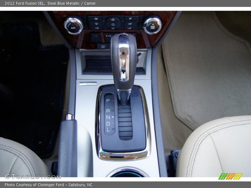 Steel Blue Metallic / Camel 2012 Ford Fusion SEL