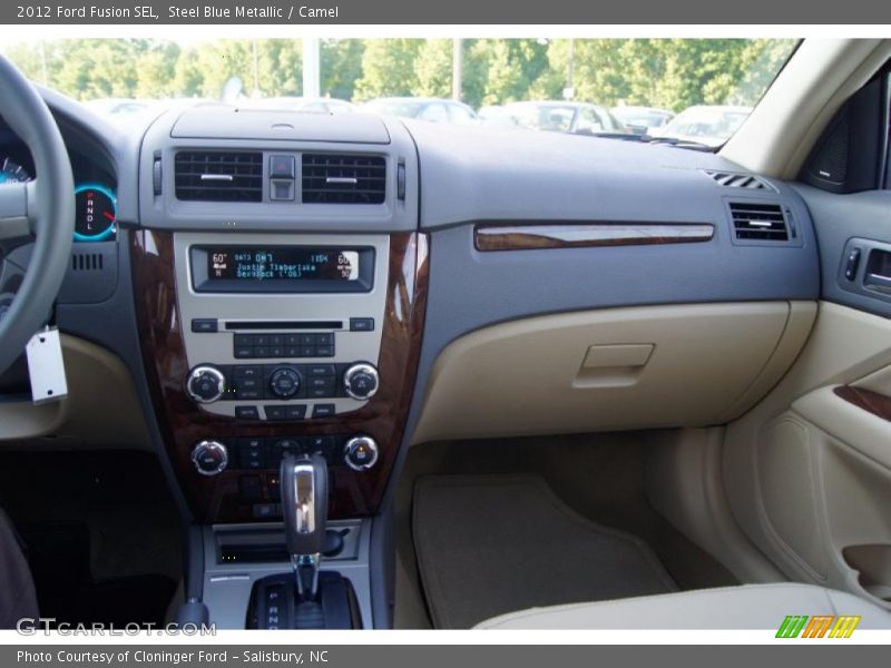 Steel Blue Metallic / Camel 2012 Ford Fusion SEL