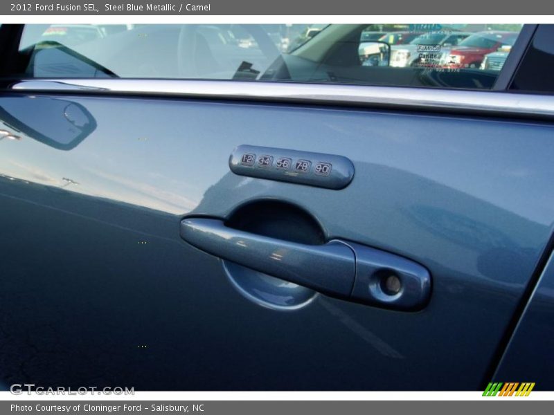 Steel Blue Metallic / Camel 2012 Ford Fusion SEL
