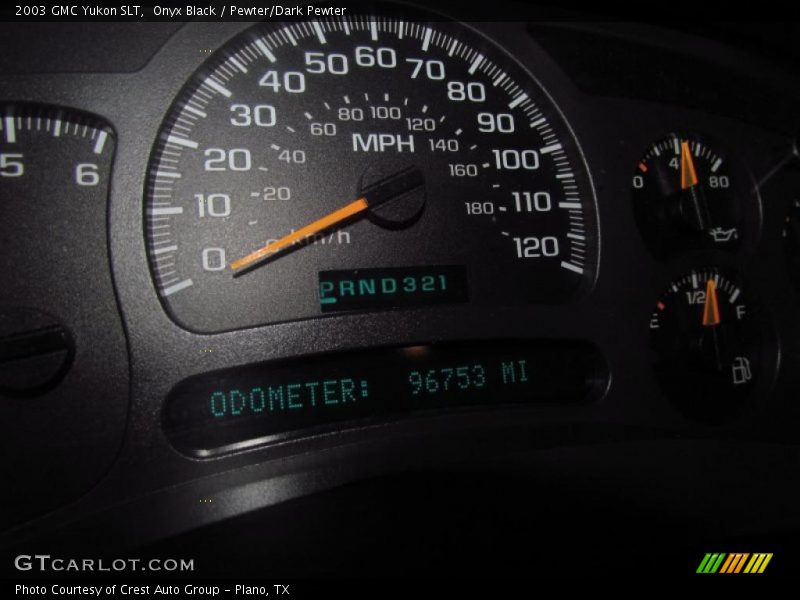 Onyx Black / Pewter/Dark Pewter 2003 GMC Yukon SLT