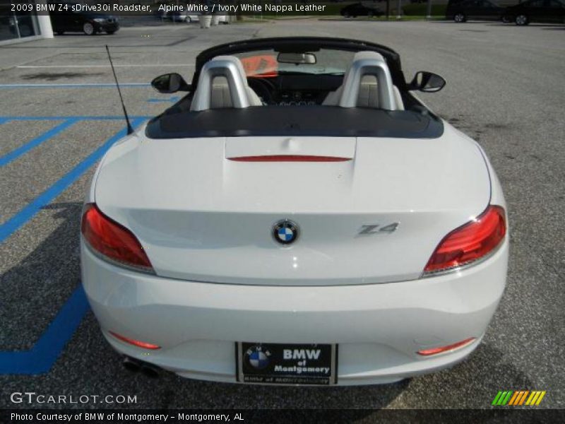 Alpine White / Ivory White Nappa Leather 2009 BMW Z4 sDrive30i Roadster