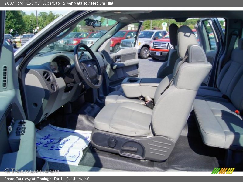 Silver Metallic / Medium Flint 2007 Ford F150 XLT SuperCab