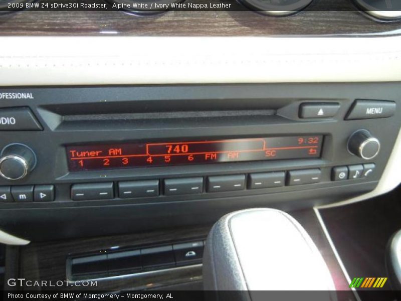 Controls of 2009 Z4 sDrive30i Roadster