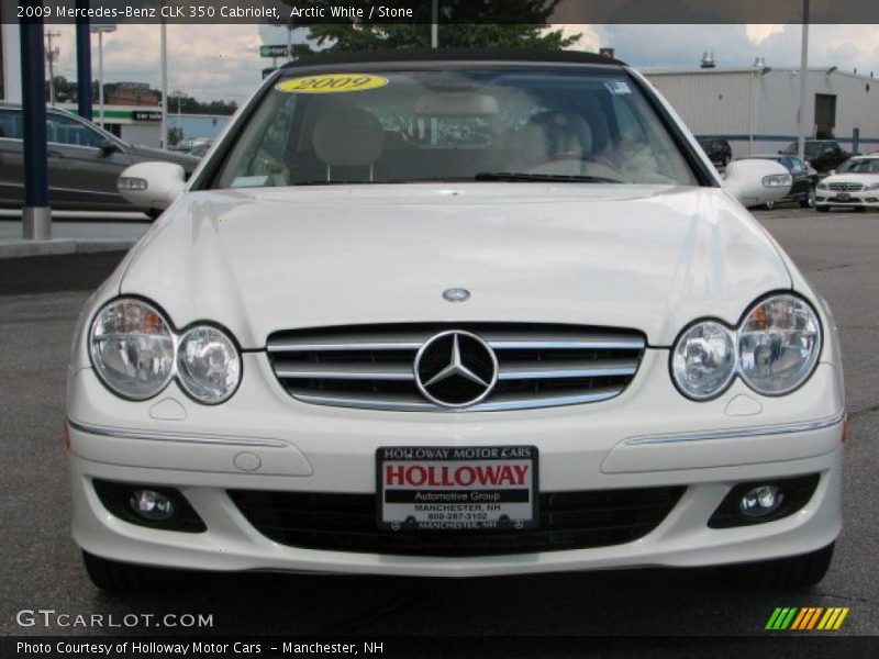 Arctic White / Stone 2009 Mercedes-Benz CLK 350 Cabriolet