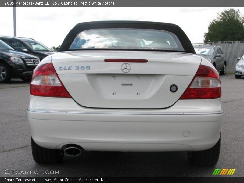 Arctic White / Stone 2009 Mercedes-Benz CLK 350 Cabriolet