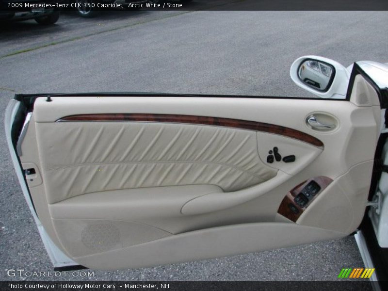 Arctic White / Stone 2009 Mercedes-Benz CLK 350 Cabriolet