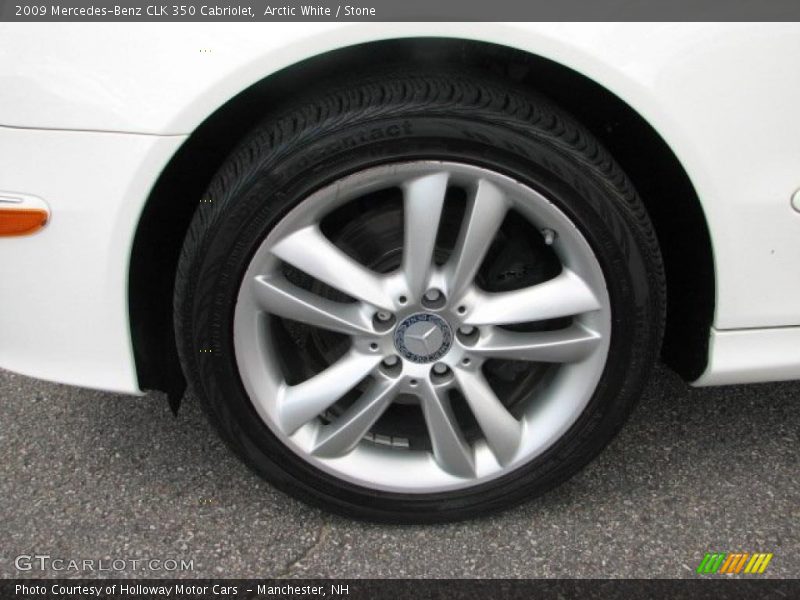 Arctic White / Stone 2009 Mercedes-Benz CLK 350 Cabriolet