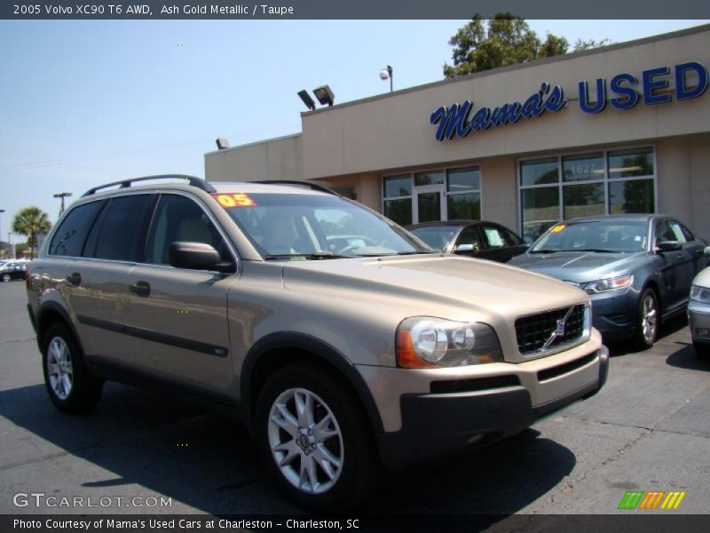 Ash Gold Metallic / Taupe 2005 Volvo XC90 T6 AWD