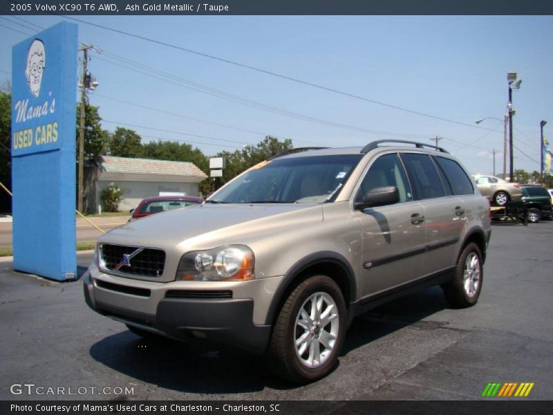 Ash Gold Metallic / Taupe 2005 Volvo XC90 T6 AWD