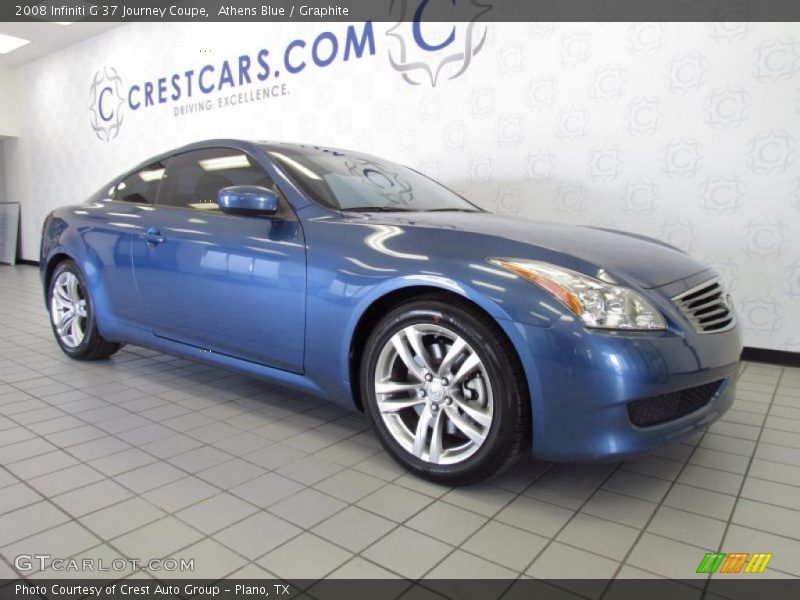 Athens Blue / Graphite 2008 Infiniti G 37 Journey Coupe