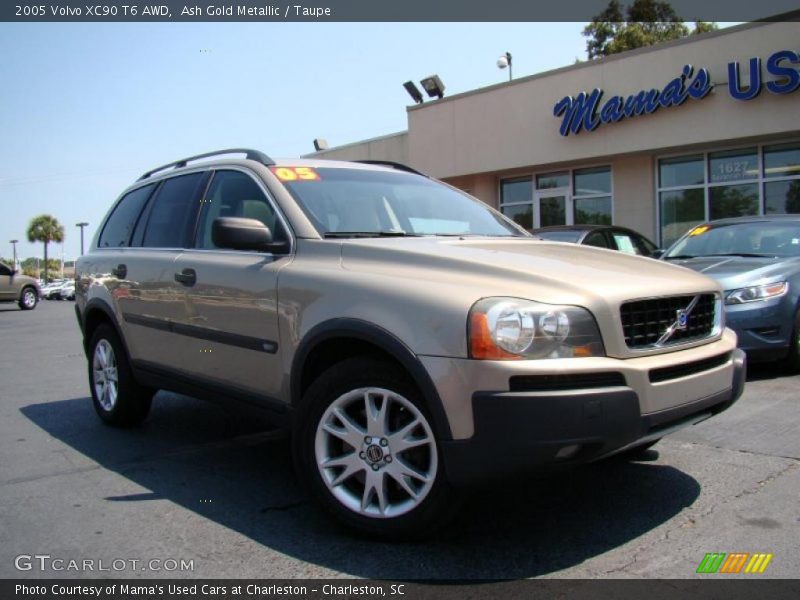 Ash Gold Metallic / Taupe 2005 Volvo XC90 T6 AWD