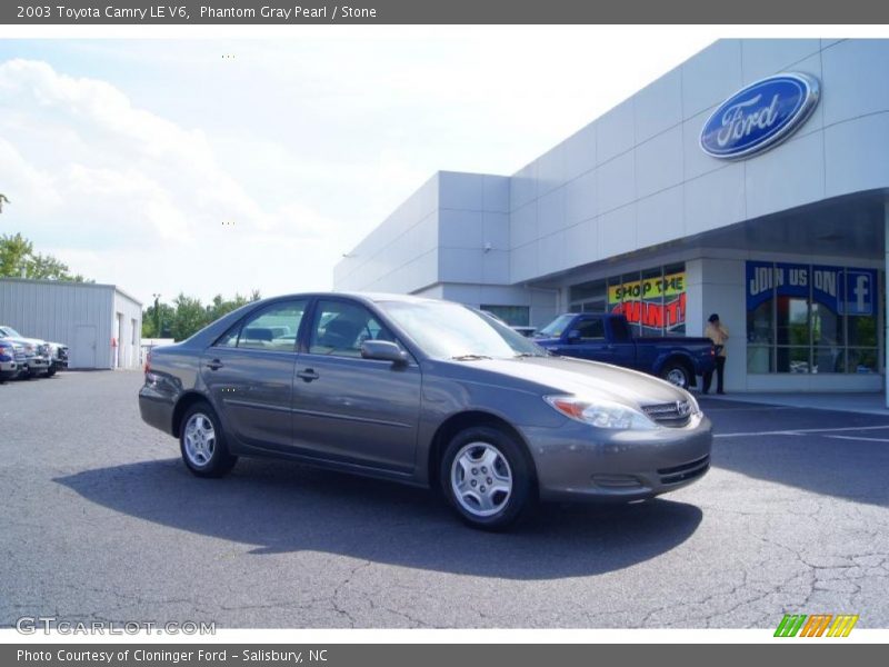 Phantom Gray Pearl / Stone 2003 Toyota Camry LE V6