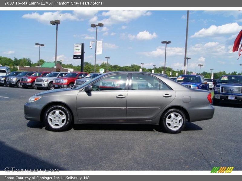 Phantom Gray Pearl / Stone 2003 Toyota Camry LE V6