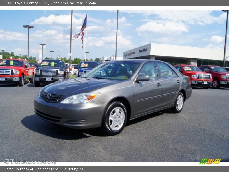 Phantom Gray Pearl / Stone 2003 Toyota Camry LE V6