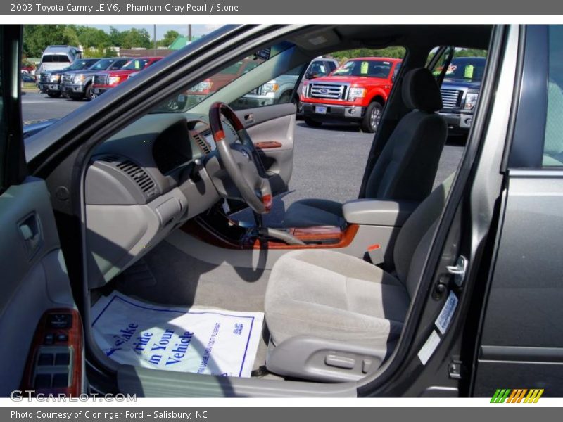 Phantom Gray Pearl / Stone 2003 Toyota Camry LE V6