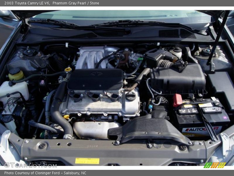 Phantom Gray Pearl / Stone 2003 Toyota Camry LE V6