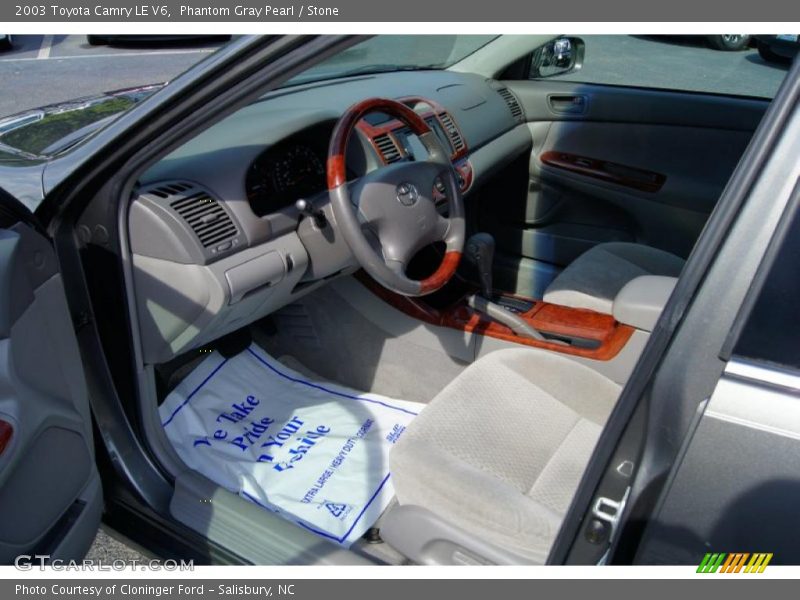 Phantom Gray Pearl / Stone 2003 Toyota Camry LE V6
