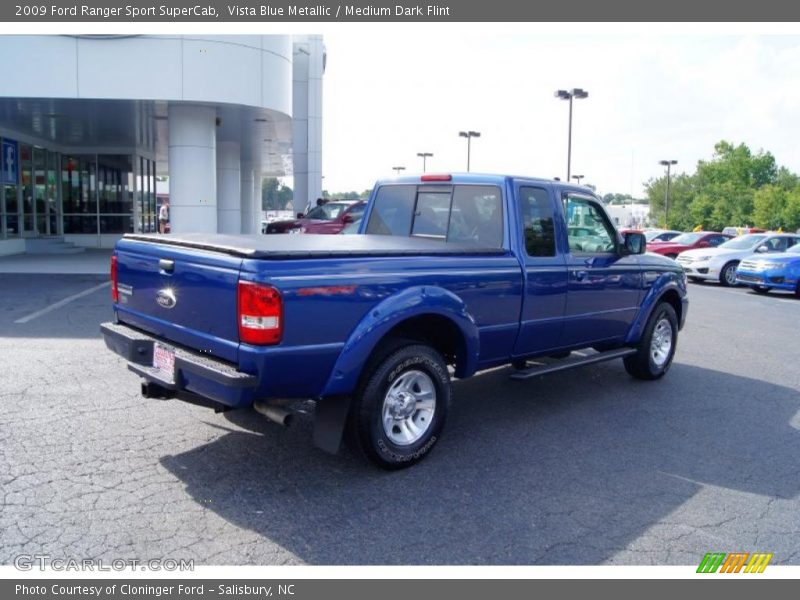 Vista Blue Metallic / Medium Dark Flint 2009 Ford Ranger Sport SuperCab