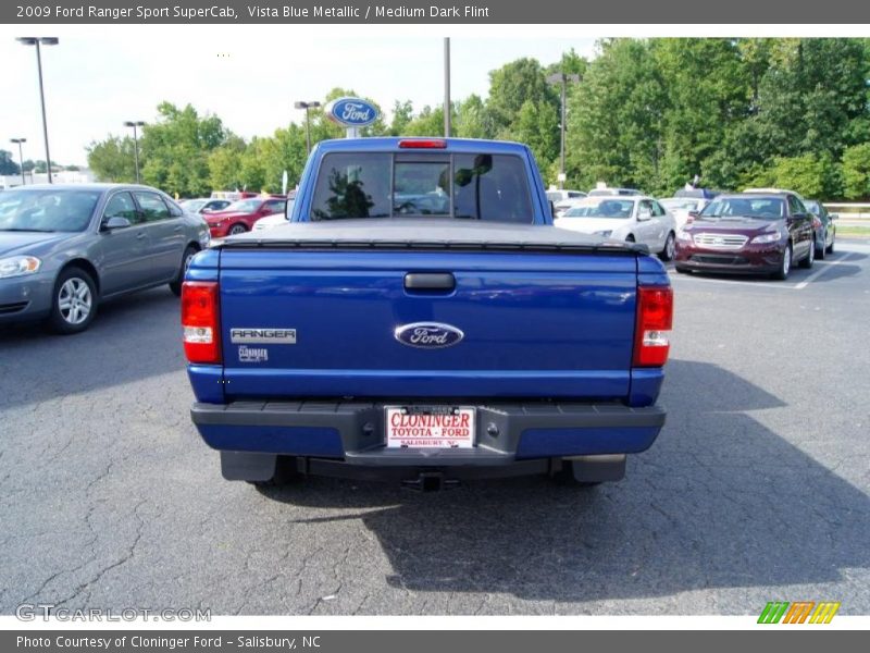 Vista Blue Metallic / Medium Dark Flint 2009 Ford Ranger Sport SuperCab
