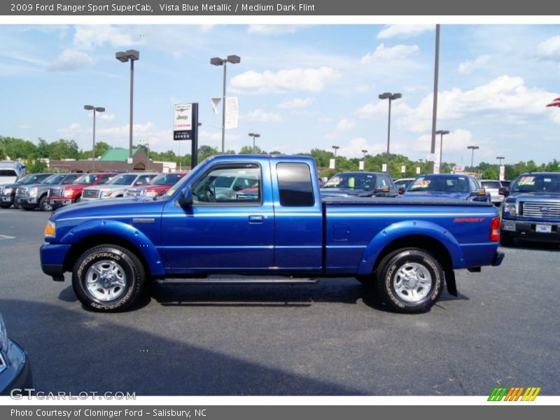  2009 Ranger Sport SuperCab Vista Blue Metallic