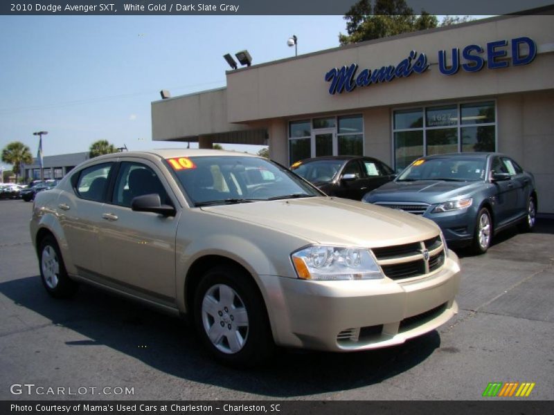 White Gold / Dark Slate Gray 2010 Dodge Avenger SXT