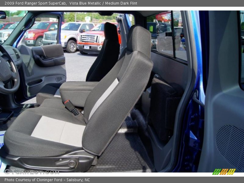 Vista Blue Metallic / Medium Dark Flint 2009 Ford Ranger Sport SuperCab