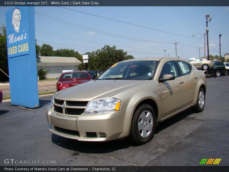 White Gold / Dark Slate Gray 2010 Dodge Avenger SXT