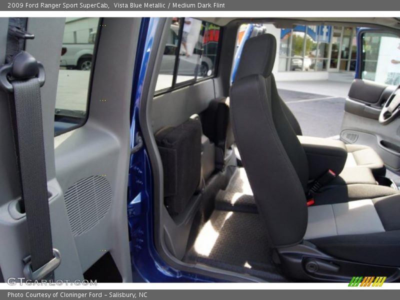 Vista Blue Metallic / Medium Dark Flint 2009 Ford Ranger Sport SuperCab