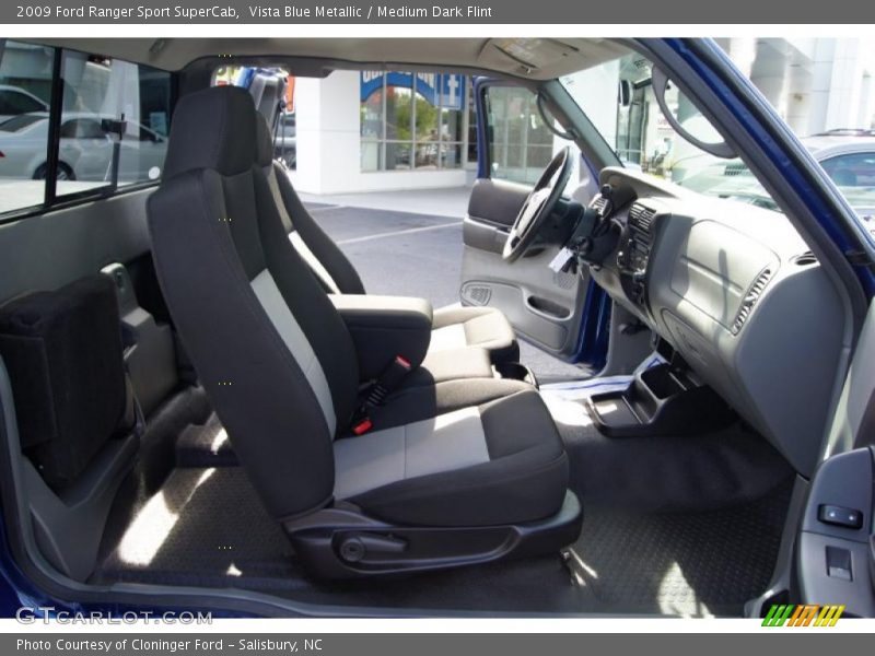 Vista Blue Metallic / Medium Dark Flint 2009 Ford Ranger Sport SuperCab